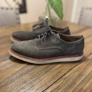 Cole Haan Dark Gray Suede Oxfords